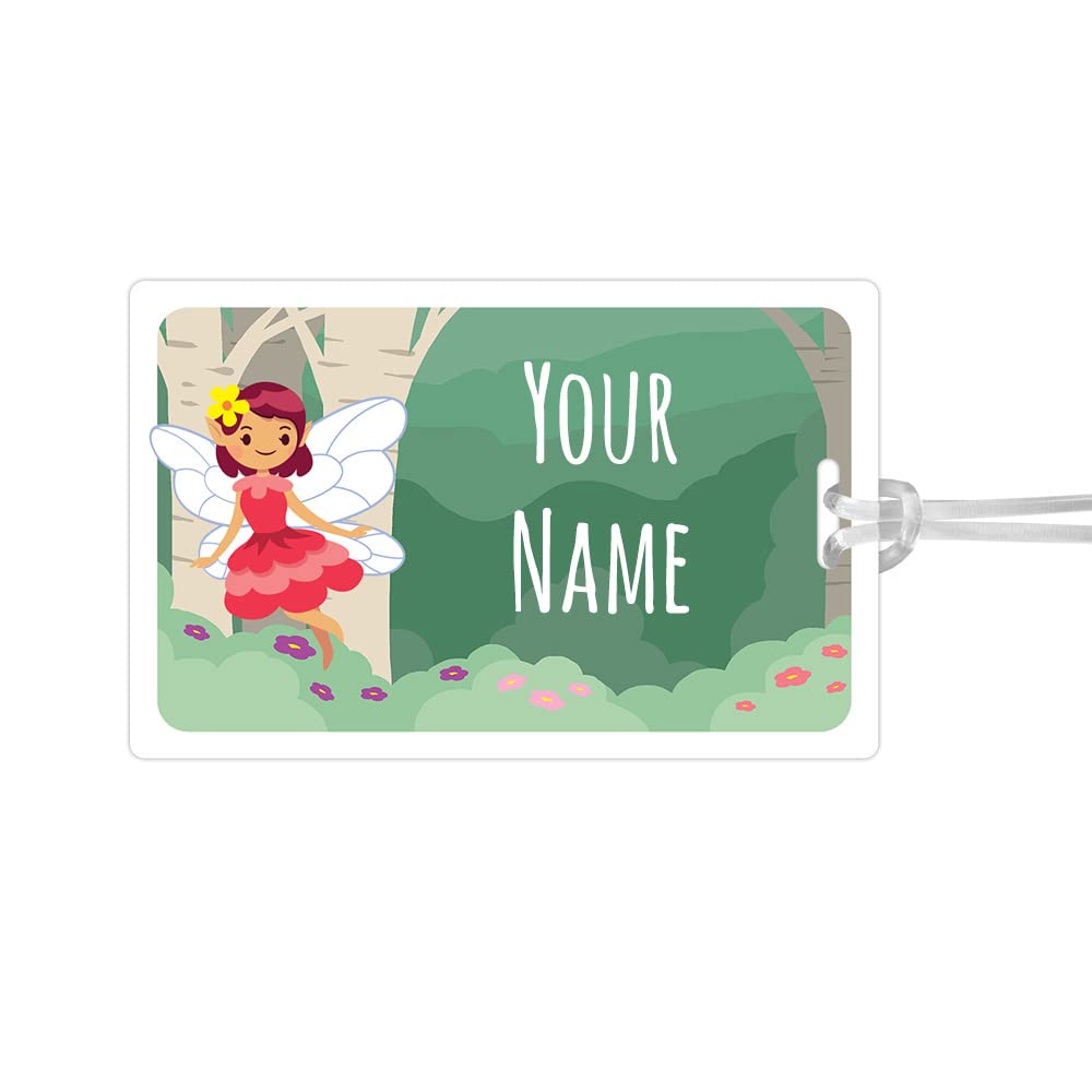 Kids Labels Durable Large Luggage & Bag Tag Fairy Design
