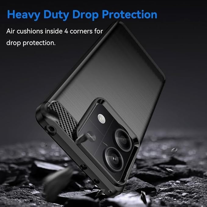 Image of Basic Case for Poco X6 5G / Redmi Note 13 Pro 5G (Carbon Fibre Black)