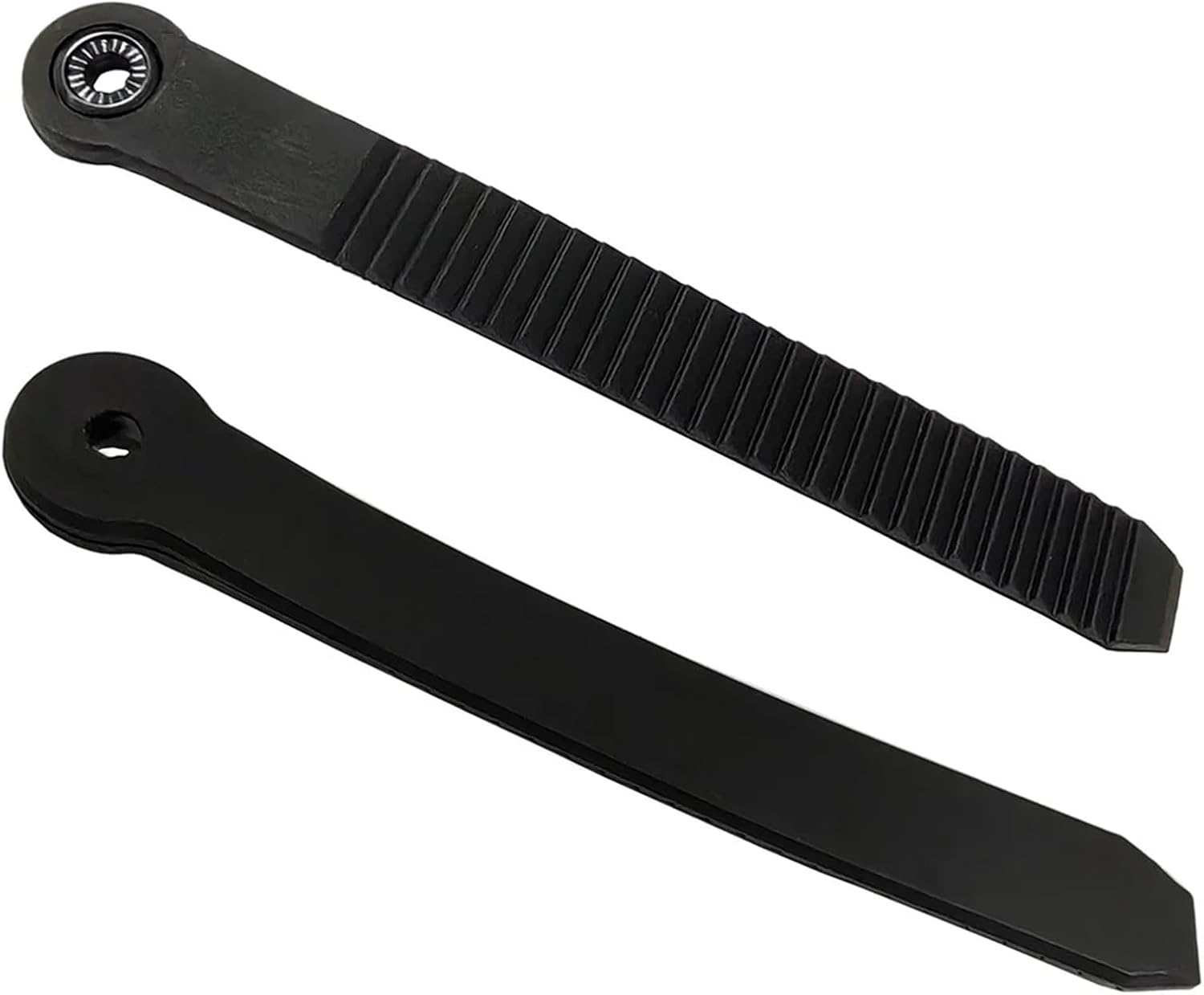 Snowboard Binding Straps 4pcs 8.15 inch / 6.57 Snowboard Binding Toe Ankle Ladder Straps Black TPEE for Strap-in System