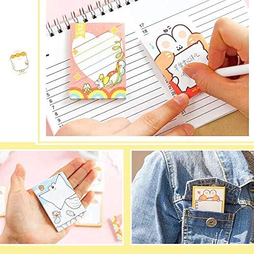 DzdzCrafts Mite Cat 8-Packs 240 Sheets 2" x 2.8" Sticky Notes Notepads Self-Stick Memo Pads
