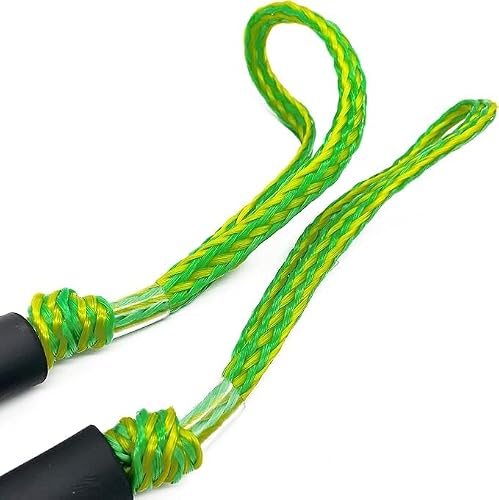 Bungee Dock Lines - Boat Accessories - 4 Feet Shock Cords Docking Rope Mooring Rope for PWC,Jet ski,Pontoon,Kayak,Canoe,Power Boat,Watercraft (Green and Yellow)