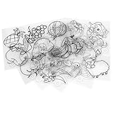 RiToEasysports DIY Handgefertigte Handwerkswerkzeuge 12-STCs Wärme Schrumpfende Blätter Transparent Polierte Farbmaterialien für Handgefertigtes Accessoires, Ideal für Kinderpädagogikspiele
