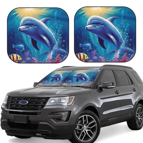 Pare-soleil voiture dauphin pliable pour garder votre SUV au frais lors des sorties d'été