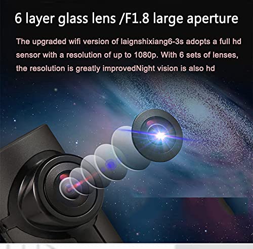 Janazan Câmera LF600 Dash Cam 1080p Full HD Veicular Globa, Câmeras grande angular no painel 170 °,