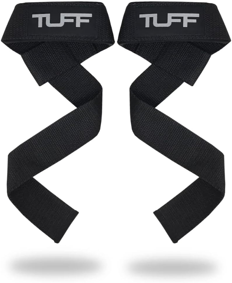 Tuff Lifting Straps – Wrist Straps for Weightlifting, Deadlifts, Powerlifting, and Strength Training – Ideal for Men and Women
