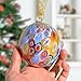 Hand Blown Millefiori Murano Glass Ball Ornament, 1 PCS, 3.5