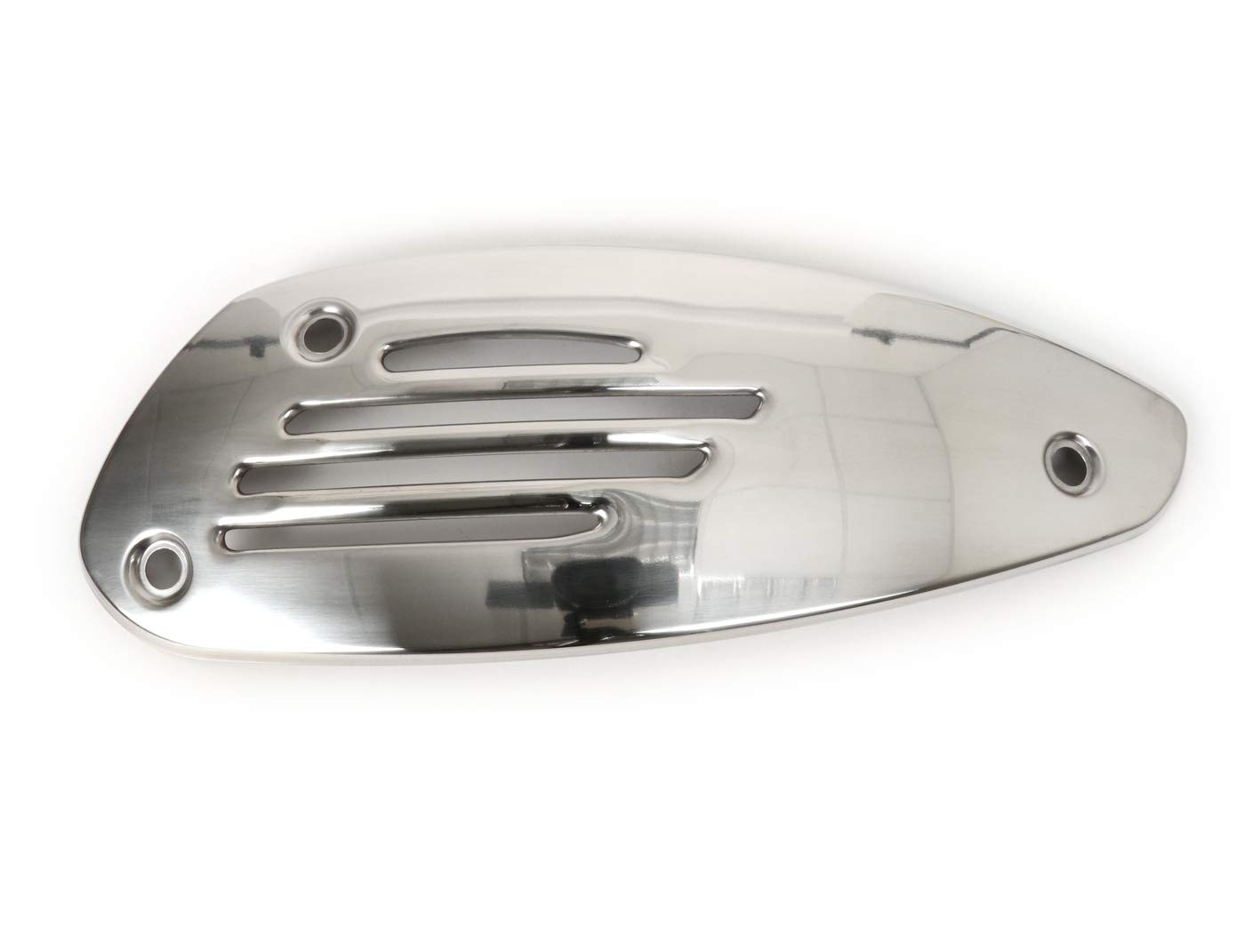 Vespa Original OEM Auspuff-Hitzeschild kompatibel für Vespa GTS GTS Super GTV 125-300 cc Chrom