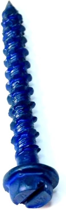 Red Head HW3-134 Hex Washer Head 3/16" by 1-3/4" Tapcon Anchor US Made, Miami-Dade Compliant (100 per Box)