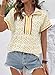 SHEWIN Women Summer Shirts Trendy Casual Dressy Tops Spring Work Business Blouses Fall Fashion Half Zip Outfits Boho Bohemian 2026 Clothes Size L，Yellow