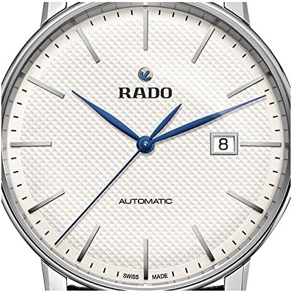 Rado Men's Coupole Classic Leather Swiss Automatic Watch, White (R22876015)