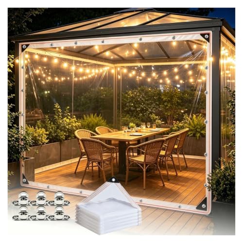 Tarps Heavy Duty with Grommets Waterproof Tarp Cold-Resistant