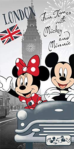 Serviette de bain Minnie et Mickey Good Times In London