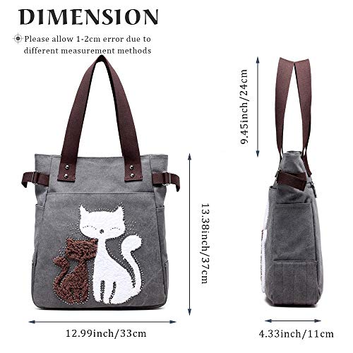 Image of Women Hobo Handbags Canvas Casual Vintage Shoulder bag Daily Purse Tote Crossbody Shopper Bag