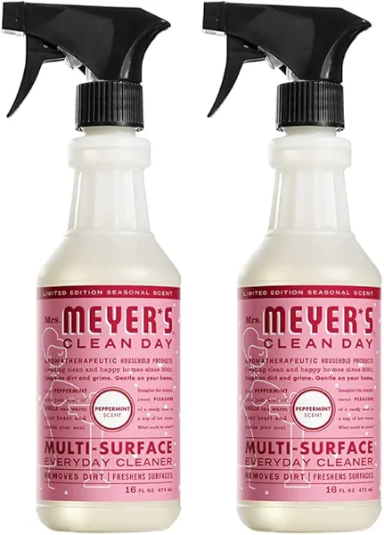 Mrs. MEYER'S Clean Day Multi-Surface Cleaner, Peppermint, 16 Fl Oz. (Pack of 2)