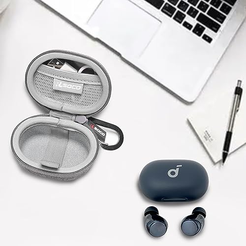 Miniatura 7 de Funda Para Anker Soundcore Space A40 Auriculares Inalámbricos Por Rlsoco -Gris Sólo Funda