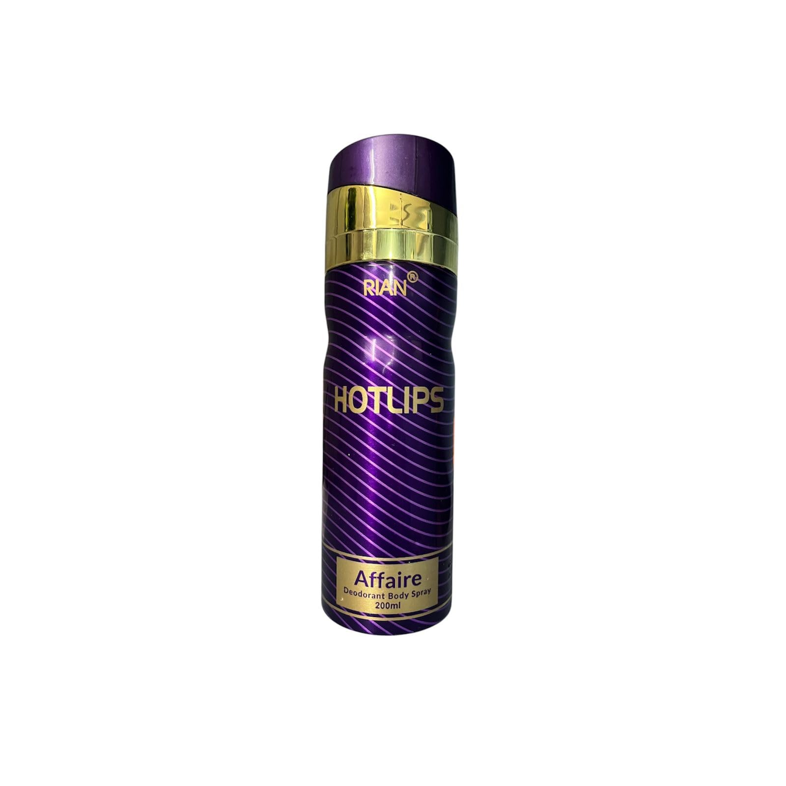 Rian Hot Lips Affaire Deodorant Body Spray - 200ml-image-37