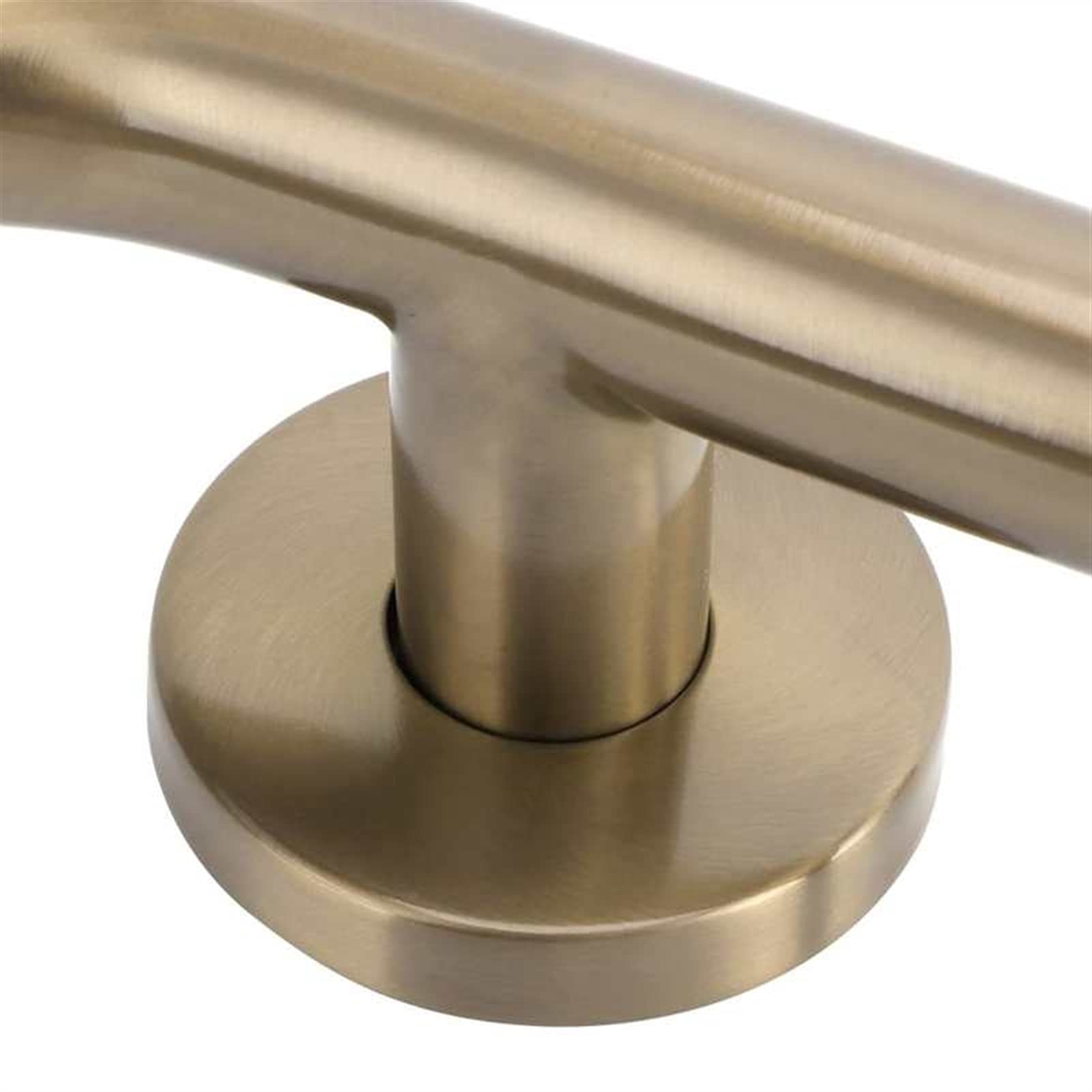 Barra de Apoyo para Ducha, pasamanos de Seguridad, Accesorios de baño para sótanos y escaleras de ático, asa de baño para discapacitados, Barra Antideslizante (champán Cepillado)