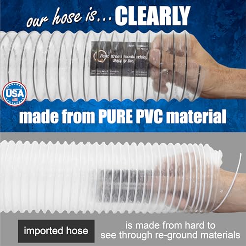 Mangueira de PVC resistente Ultra Flex Clear-Vue da FULTON 10 cm x 20 m – Feita nos EUA!