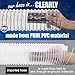 Fulton Woodworking Tools 4 x 10 PVC Dust Collection Hose with 4 Thumbscrew Clamps, Proudly Made in USA Puncture Resistant PVC Hose with Carbon Steel Wire, Flexible Clear PVC and Fume Collection