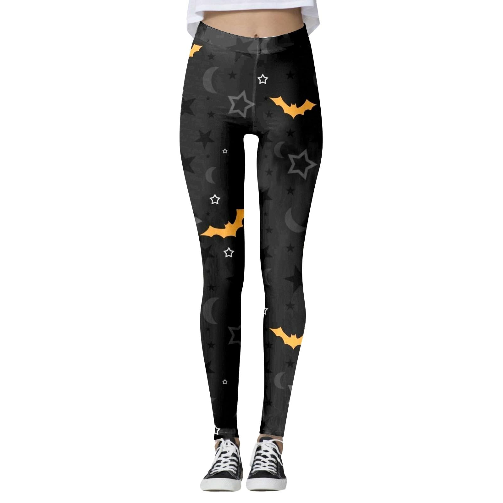 Générique Legging De Compression Femme Push Up - Dames Mode Décontracté Halloween Thème Amusant Imprimé Serré Hanche Ascenseur Fitness Exercice Leggings Pantalons De Yoga