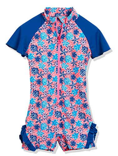 Preisvergleich Produktbild Playshoes Mädchen Einteiler Veilchen mit UV-Schutz, Mehrfarbig (LACHS 41), 110