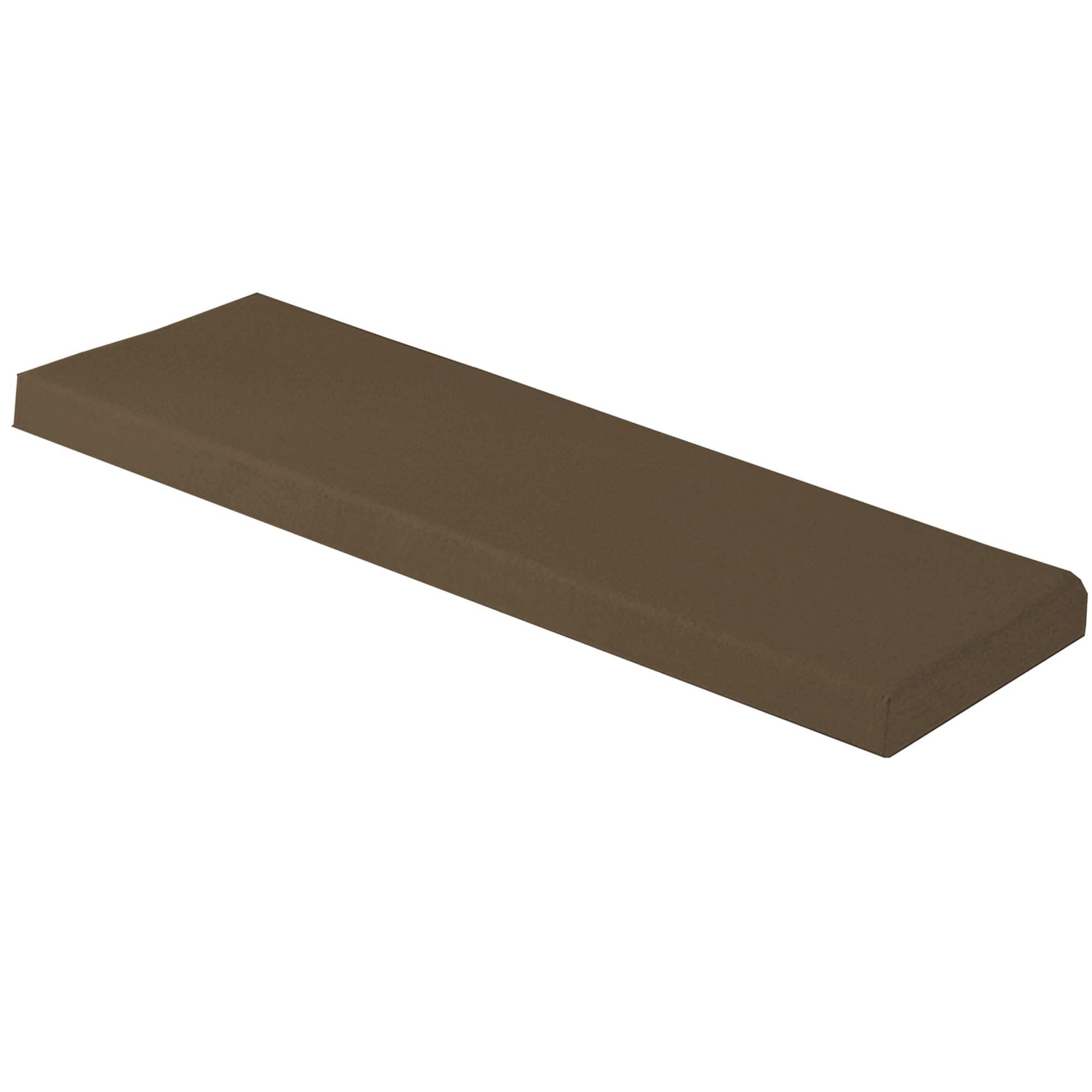 Coussin de banc marron 71x15.7in d'épaisseur 5 cm pour assise de terrasse