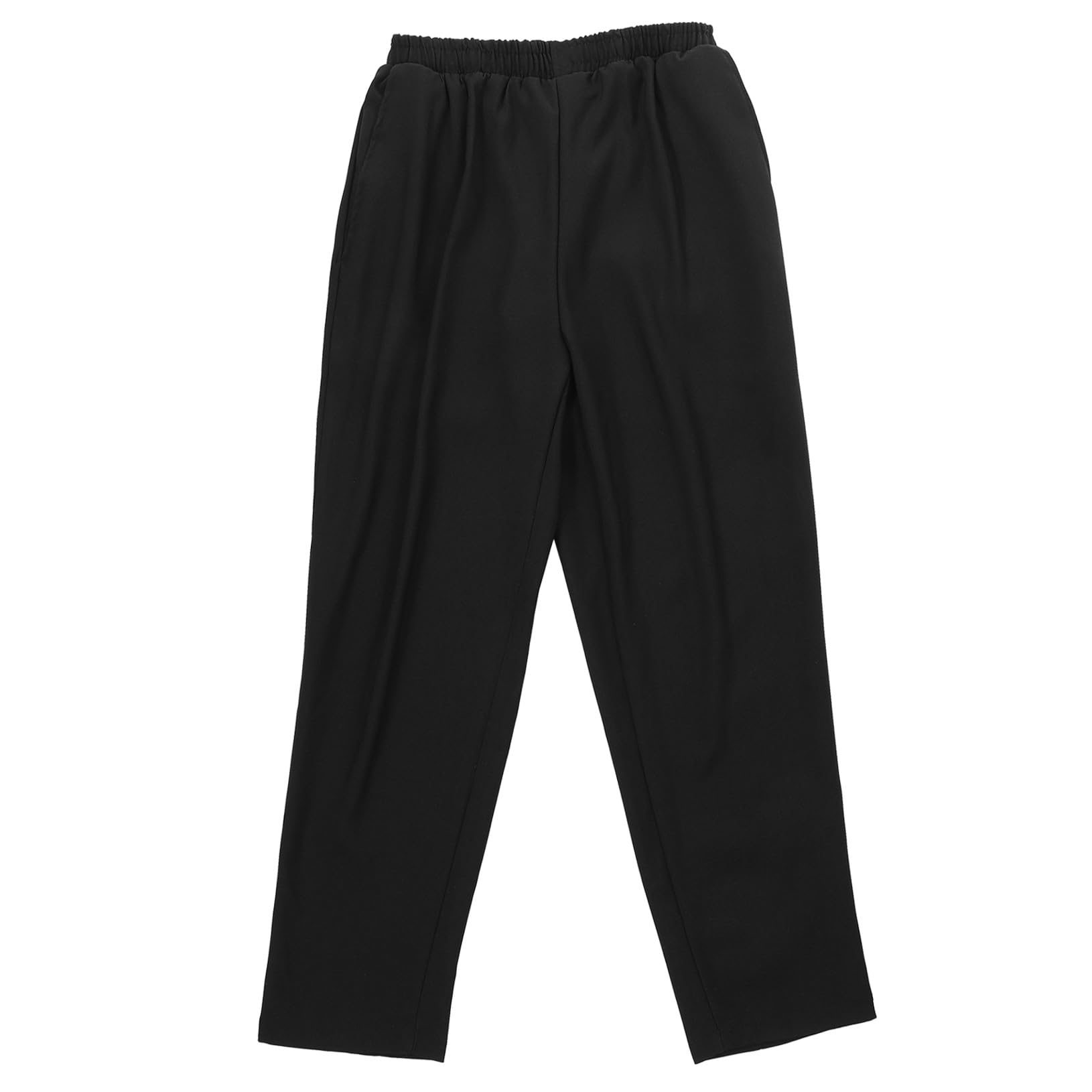 Pantaloni da per Chef in Poliestere Traspiranti e Resistenti S Nero Uniforme Canteen per Cucina Professionale e Facili da Lavare