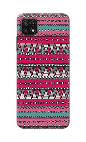 Image of Printed Hard Back Cover Case for Samsung Galaxy A22 5G | A22s 5G | Samsung F42 5G Back Cover (Geometric Vintage Pattern) -1803