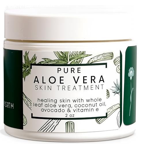 Made from Earth Pure Aloe Vera Skin Treatment - Organic Coconut, Olive Oil & Vitamin E, 2 oz