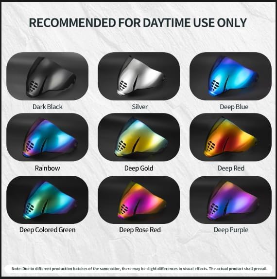 Image of PSLER IC-06 visor- Icon Airflite Face Shield Motorcycle Helmet Visor Accessories Replacement for Icon Airflite IC-06，Deep Blue