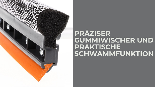 Masthome Profi Fensterwischer,Duschabzieher mit Langen Griff 128cm Abzieher mit Gummilippe und 1 Masthome Profi Fensterwischer,Duschabzieher mit Langen Griff 128cm Abzieher mit Gummilippe und 1