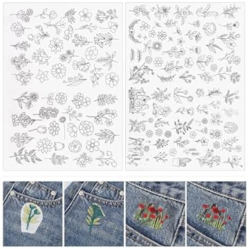 simple flower embroidery patterns
