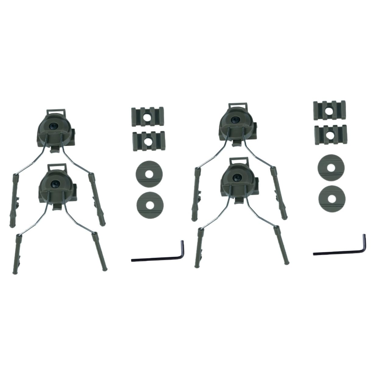 VANZACK Rail Rapide pour Équipement De Casque Accessoires De Casque Pièces Extérieures en Plein Rail Tête Pièces De Montage De s Adaptateur Fonctionnalité Fils