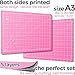 Rotary Cutter Set pink - Quilting Kit incl. 45mm Fabric Cutter, 5 Replacement Blades, A3 Cutting Mat, Acrylic Ruler and Craft Clips - Ideal for Crafting, Sewing, Patchworking, Crochet & Knitting y