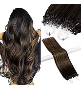 Micro Loop Hair Extensions Human 1g/Strand 50s/Pack Silky Straight Hair Pre-Bonded Micro Ring Hum...