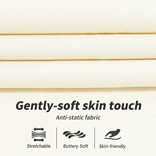 Image of MANCYFIT Half Slips for Women Underskirt Dress Extender Lace Trim Knee Length Midi Skirt 19-26 inch Length