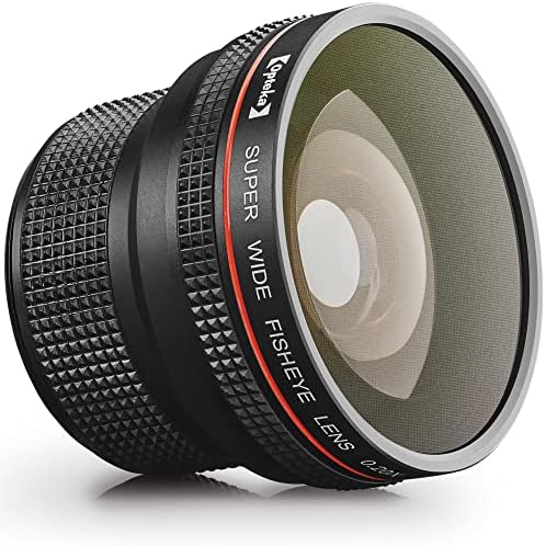Opteka 0.20X Professional AF Fisheye Lens for Canon EF EOS 80D, 77D, 70D, 60D, 50D, 40D, 7D, 6D, 5D, 5Ds, 1Ds, Rebel T7i, T7s, T6s, T6i, T5i, T5, T4i, T3i, T3, SL3, SL2 & SL1 Digital SLR Cameras
