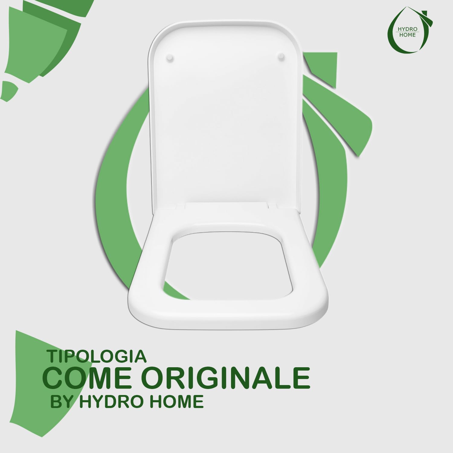 Copriwater Sedile Wc Traccia G.S.I. Termoindurente SOFT CLOSE avvolgente come originale by HYDRO HOME