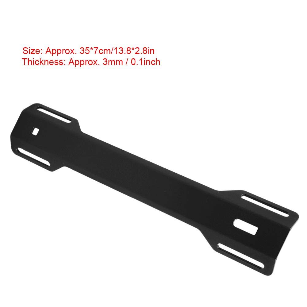 Keenso Metal Diving Backplate Halterung, Aluminiumlegierung Harness Backplate Back Plate Stützhalterung für Tauchen unter Wasser(Schwarz)