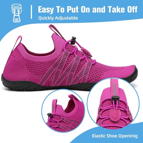 Image of Mishansha Water Shoes for Women Men, Quick-Dry Barefoot Swim Shoes with Drainage Holes, Lightweight Aqua Shoe for Beach Pool River Boating Yoga Walking