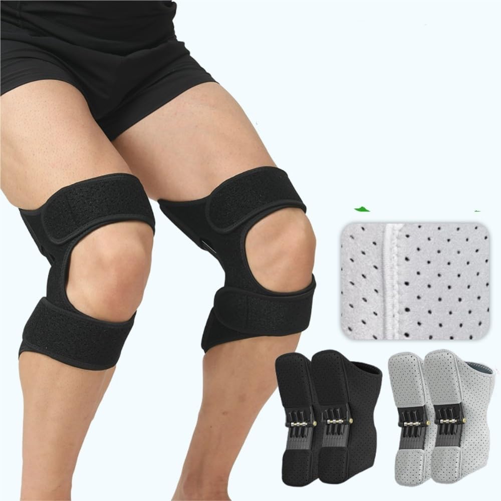 Egzoszkieletowy Stabilizator Kolana, Oddychający, Z Odbojem Sprężynowym, Podnoszący Dla Dorosłych, Seniorów, Pieszych Wędrówek, Chodzenia Po Schodach, łagodzący Bóle Stawów Ash