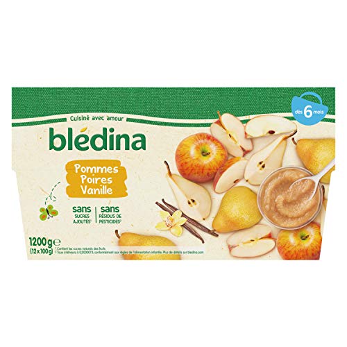  Blédina - 12 Coupelles pour bébé - Pommes Poir...