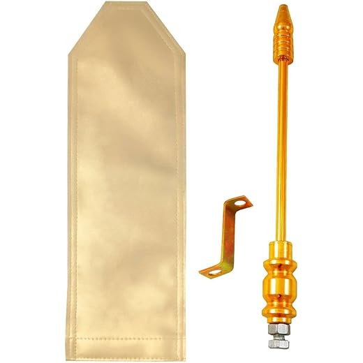 KIING Golden Car Flag Rod with Bracket