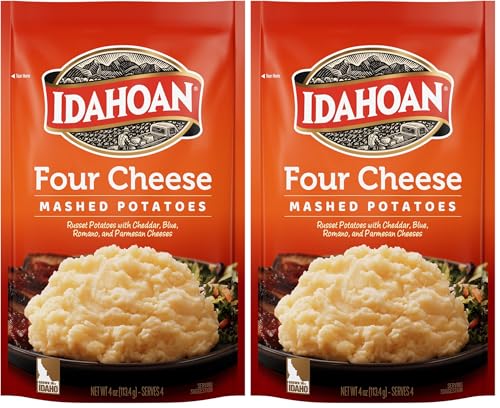 Image of Idahoan Four Cheese Mashed Potatoes, 4 Oz (Pack of 2)