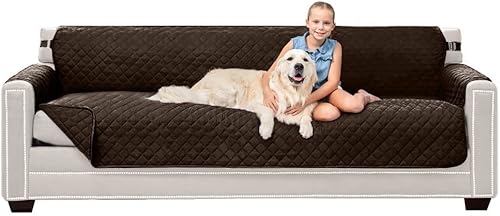 Sofa Shield - Funda lavable y reversible resistente a desgarros y manchas de sofá, protector grande con correas, asiento acolchado de microfibra de disponible en Yaxa Colombia