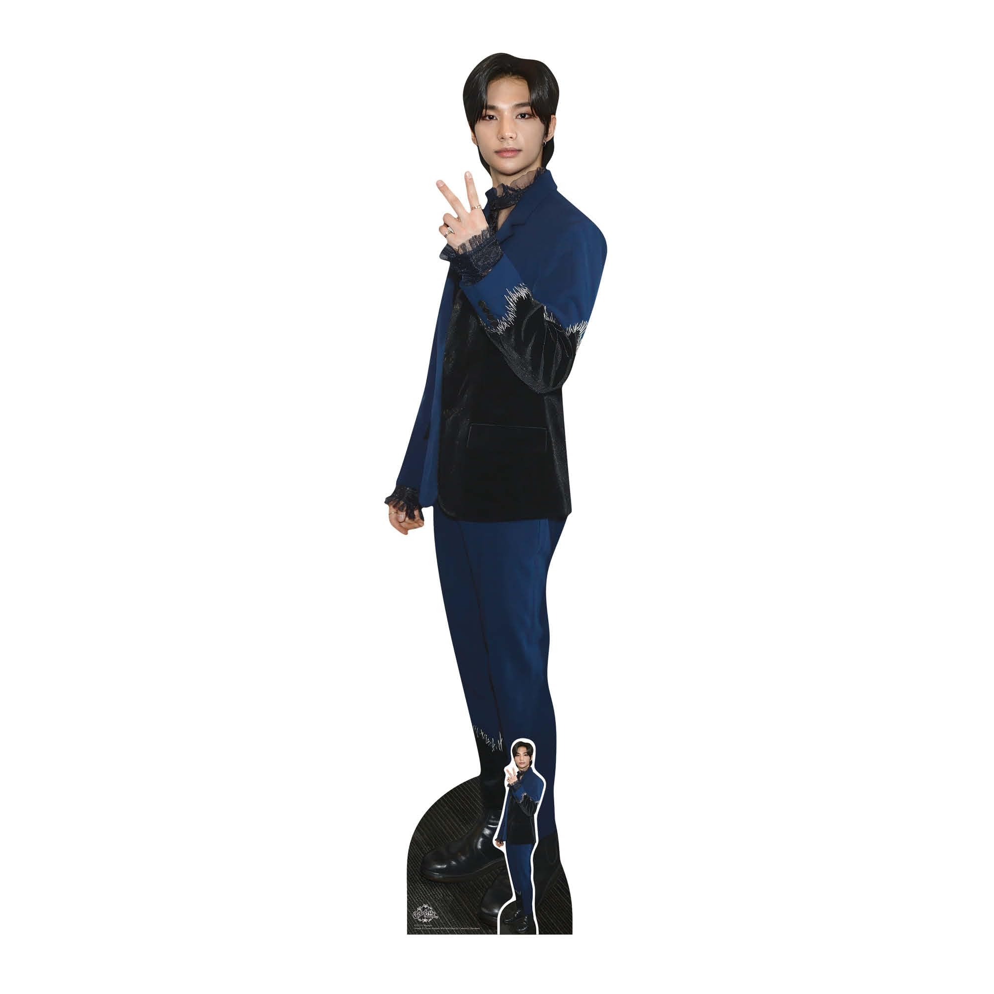 Star Cutouts CS1312 Hyunjin Stray Kids Lifesize Cardboard Cutout – K-Pop Idol Party Decoration, Fan Display & Collector Standee