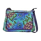 Anna by Anuschka Handpaint LR CBDY Org-8238-PKG, Peacock Garden