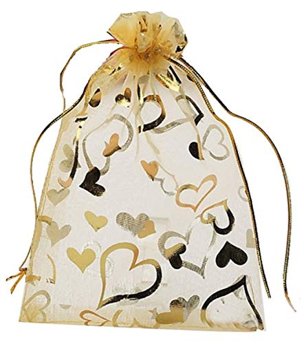 Image of Silk Beingelegant-Organza Favor Potli Bag Shagun /Return Gift /Dry Fruit Pouches 24X18 Cms (Pack of 50 pieces,Multicolor)