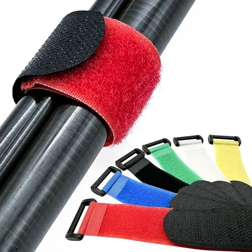 SUPVOX Lot de 12 sangles de canne à pêche extensibles en néoprène pour SUPVOX Lot de 12 sangles de canne à pêche extensibles en néoprène pour