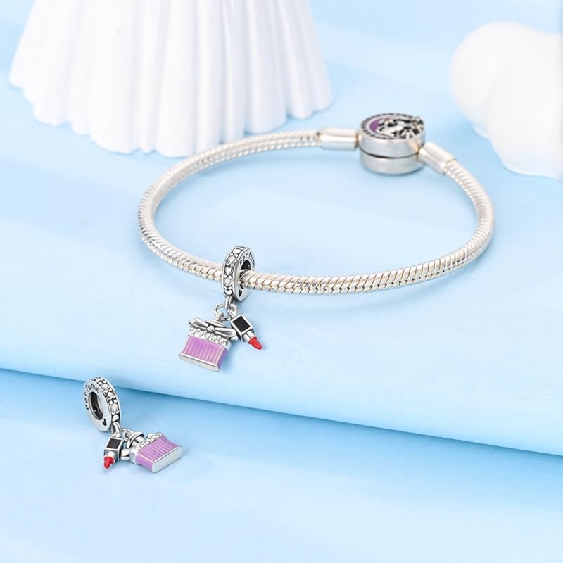 Charm adatto per braccialetti Pandora, in argento Sterling 925, per braccialetti da donna, regalo originale per lei